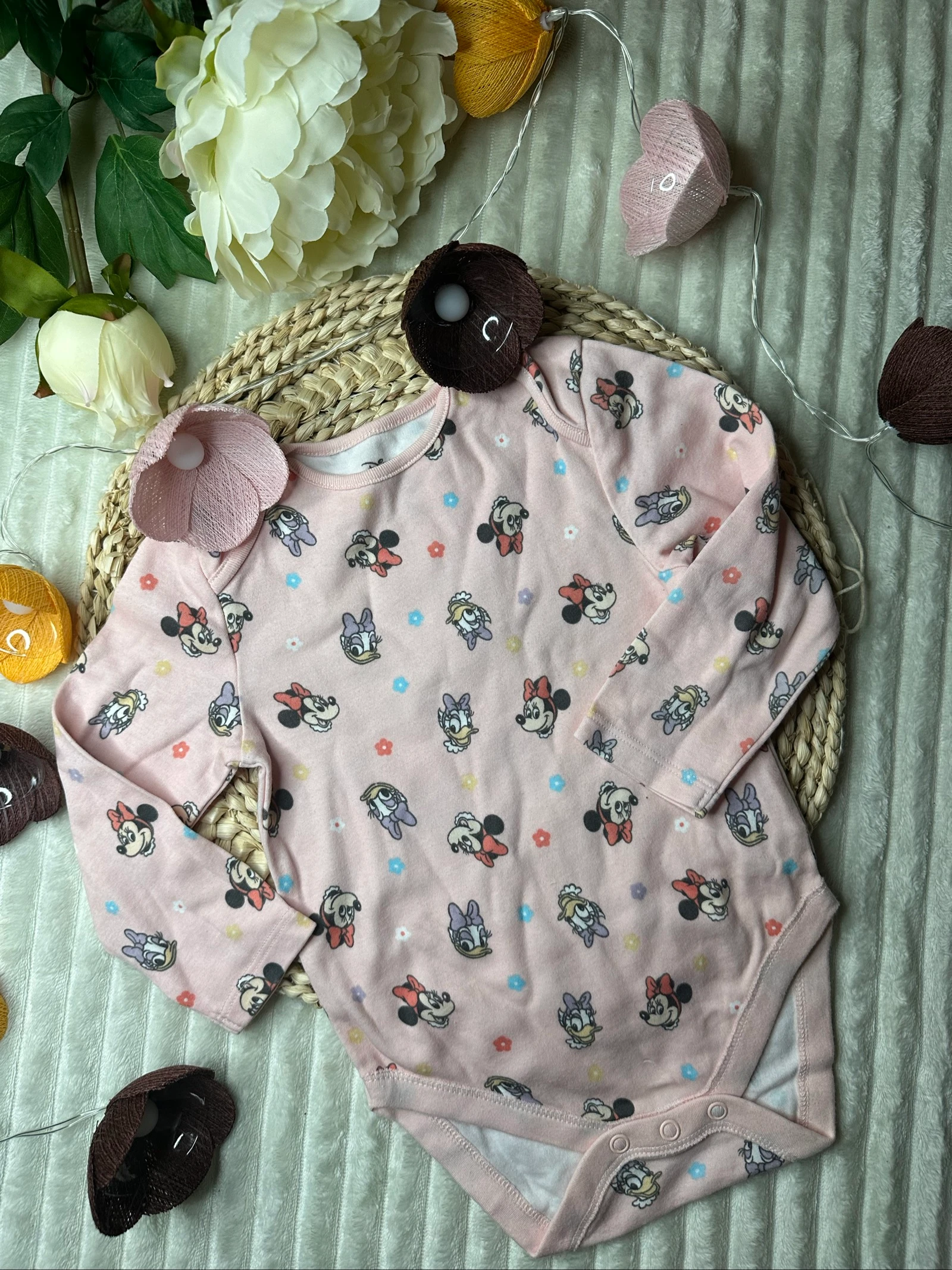 Set van 2 Minnie Disney Primark lange mouwen bodys 12-18 maanden – photo 5